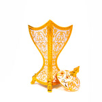 Pearl White Enamel Gold Luxury Burner Large GIB027