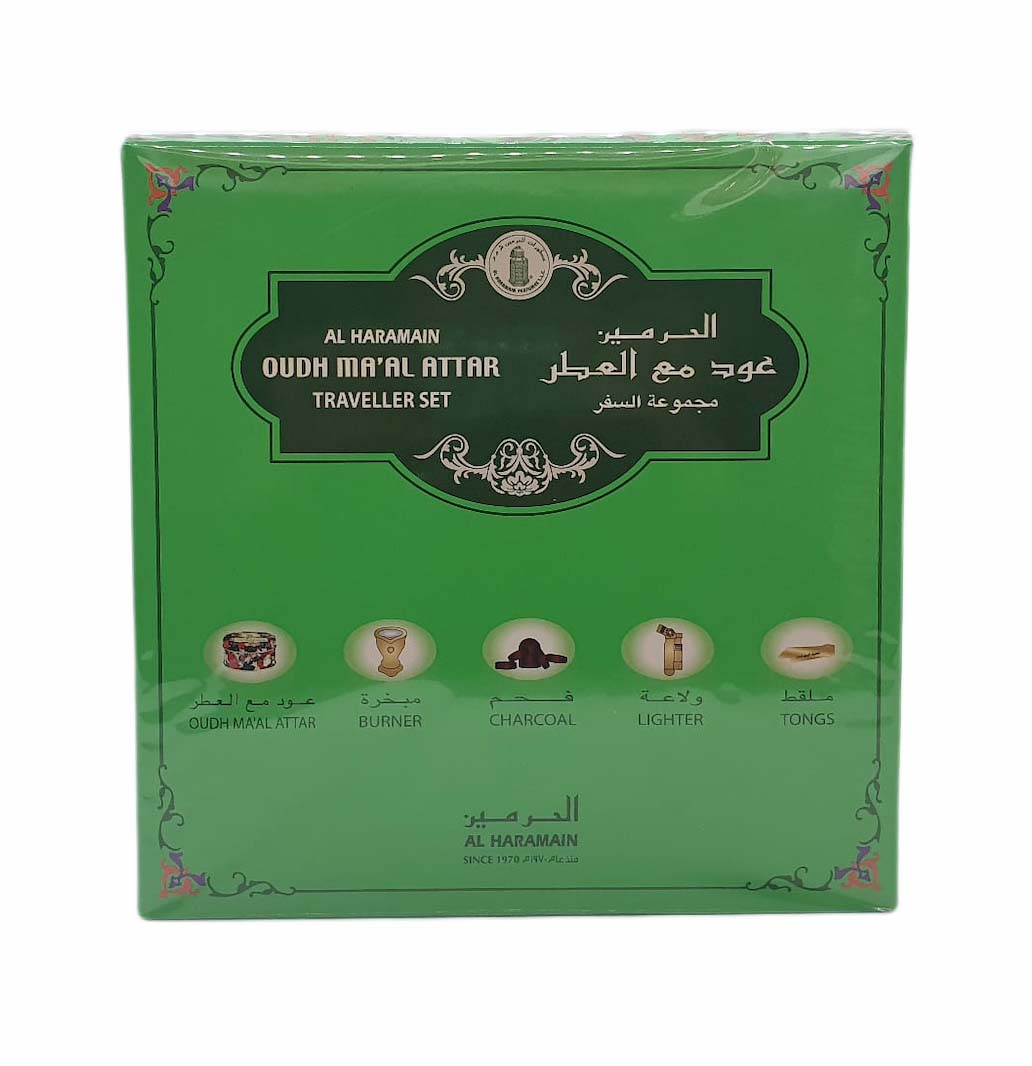 Al Haramain Oudh Ma'Al Attar Traveller Set Perfume Gift Set 40g