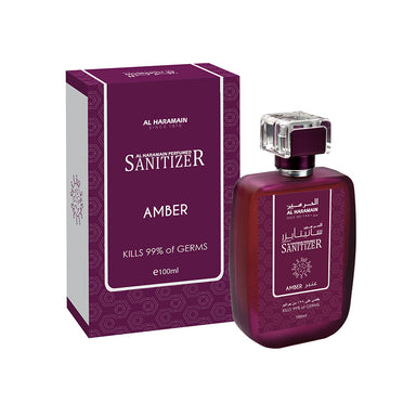 Amber Perfumed Hand Sanitizer 100ml - Al Haramain Perfumes