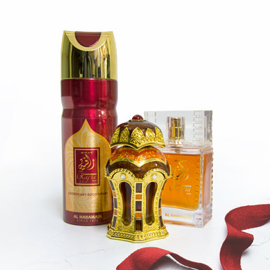 Rafia Gold Gift Bundle - Al Haramain Perfumes